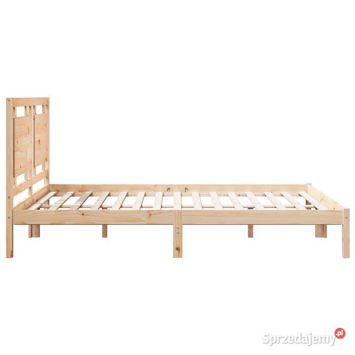 Dłuższe łóżko bez materaca lite drewno 140x220 145cm Warszawa