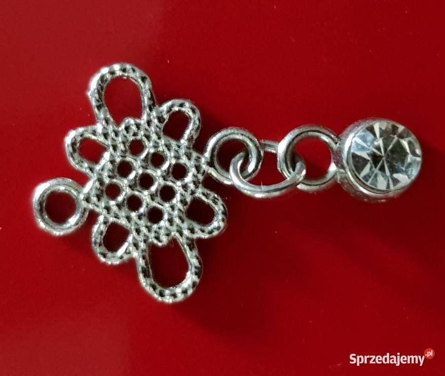 wisiorek przywieszka zawieszka ozdoba cyrkonia srebrne Kielce