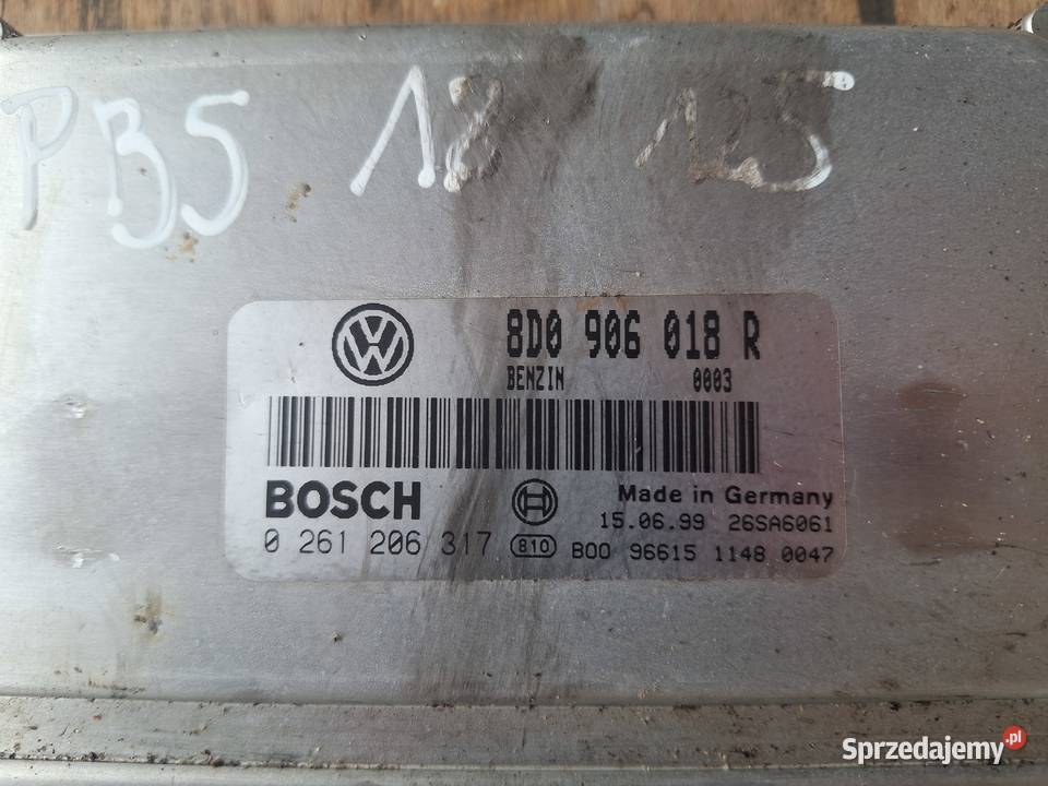 Komputer Sterownik Silnika Volkswagen Passat B5 Wisznice sprzedam