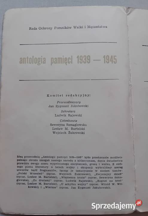 Antologia pamięci 19391945 drutami KiW 1965 r Koźminek sprzedam