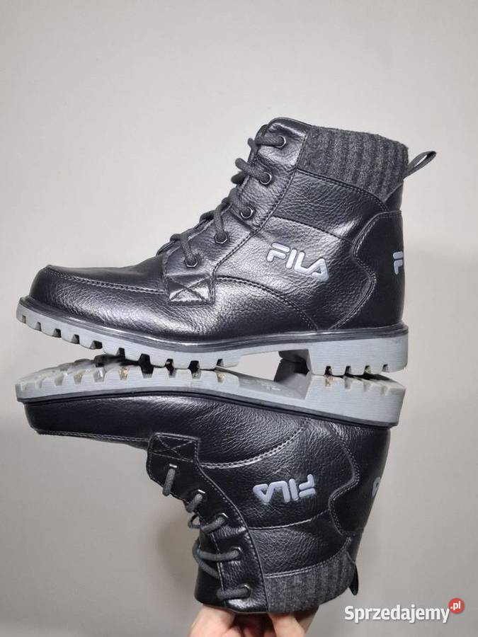 Fila 38 czarne ocieplane trapery zimowe