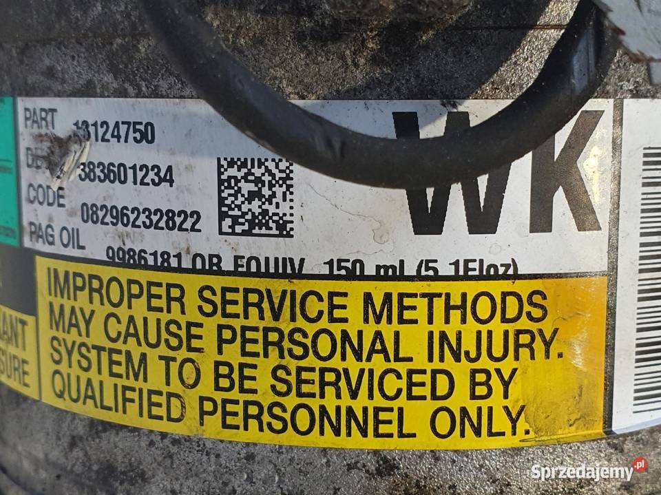 SPRĘŻARKA KLIMATYZACJI Opel Astra III H 18 16V Rudka