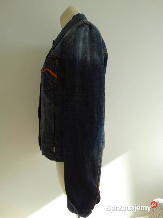 Kurtka Jeansowa Trucker Niebieska Ocieplana z
