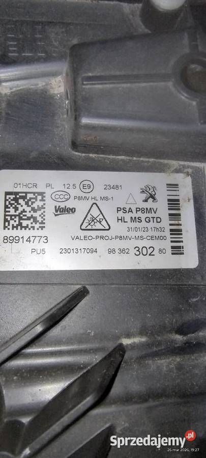 Reflektor full LED Peugeot 3008 5000 Wyszków sprzedam