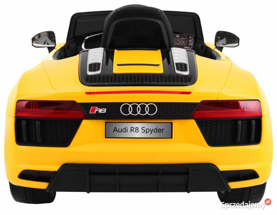 Audi R8 Spyder żółte auto na akumulator EVA Warszawa