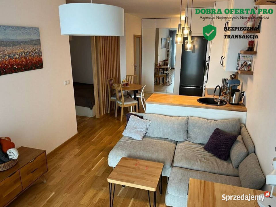 2 pokoje balkon garaż widok na Stocznię 45m2 pomorskie Gdańsk