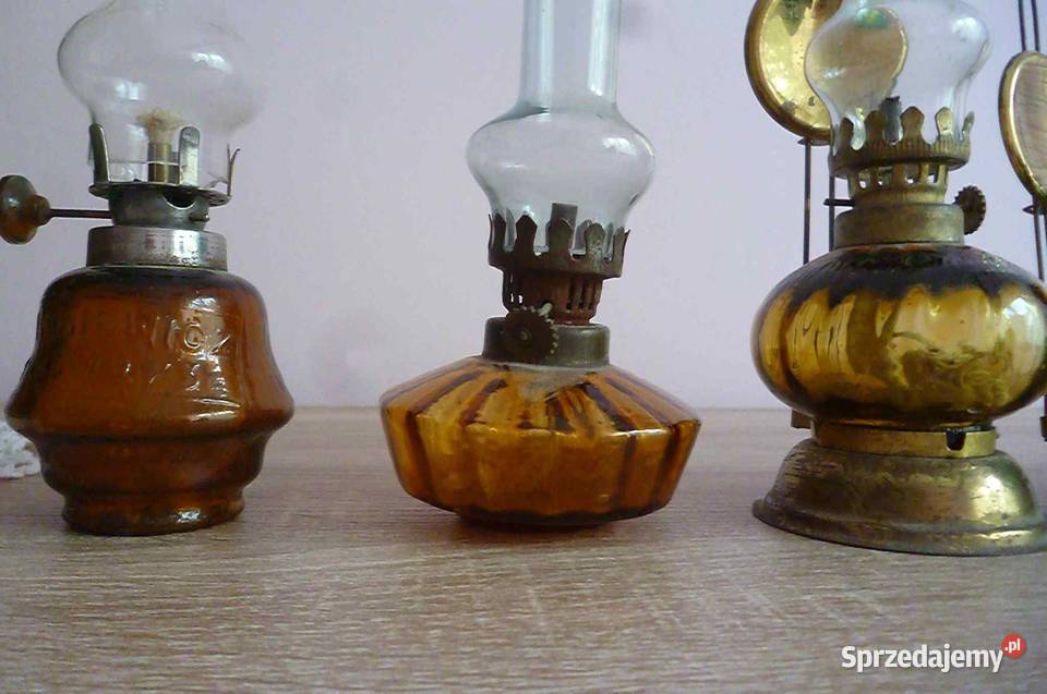 LAMPKI NAFTOWE KOMPLET 6 SZTUK Antyki Kraków