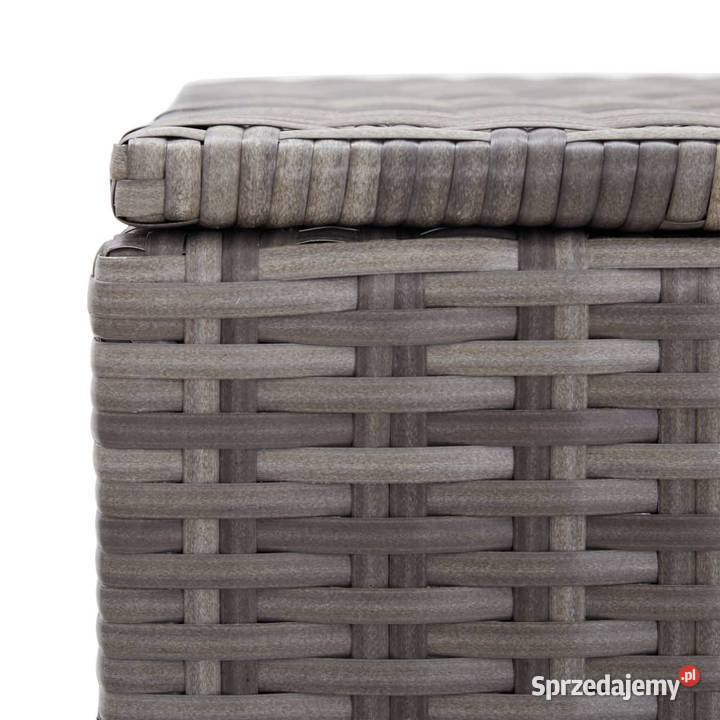 Skrzynia ogrodowa szara 120 x 50 x 60 rattan PE Skrzynie ogrodowe Warszawa