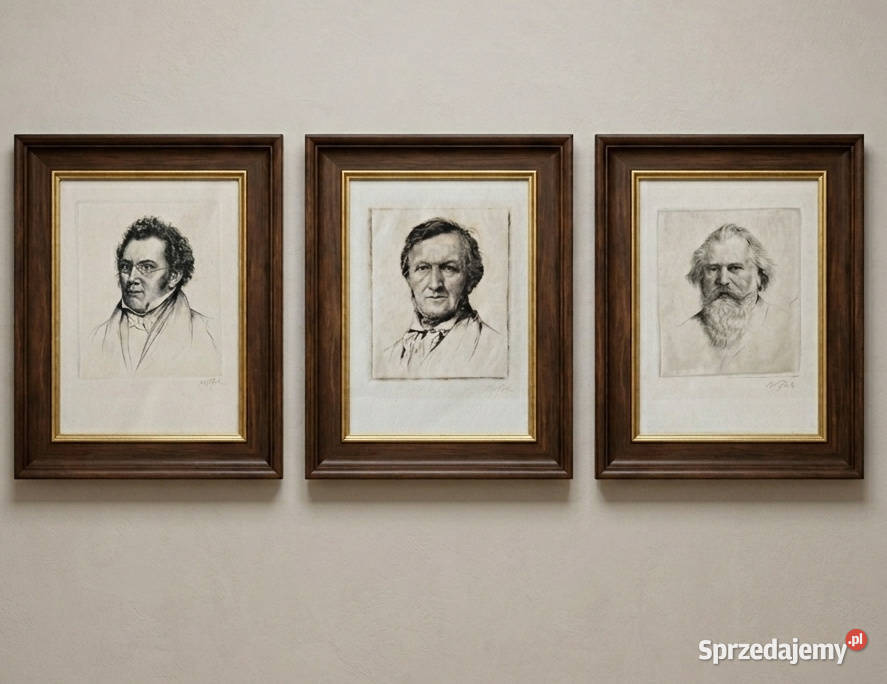 Kompozytorzy Brahms Wagner Schubert oryginalne Warszawa sprzedam