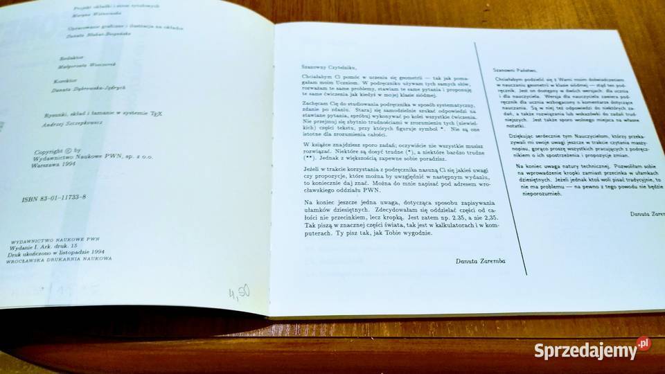 Geometria 7 podręcznik klas VII książka Gdańsk