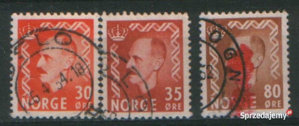 Zn Norwegia Mi 361 2 8 kas 1950 Gliwice