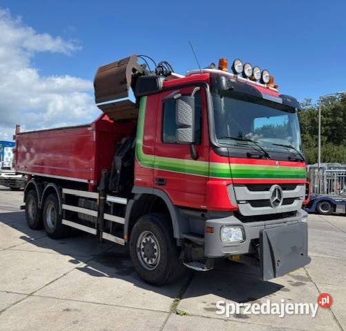 Mercedes 3341 bordmatic z dzwigiem wywrotka 6x6 do sprowadzenia Warszawa