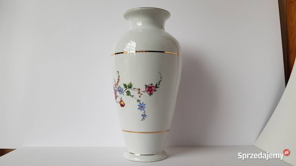 Porcelanowy wazon Bogucice TKS Budowlani śląskie Dąbrowa Górnicza