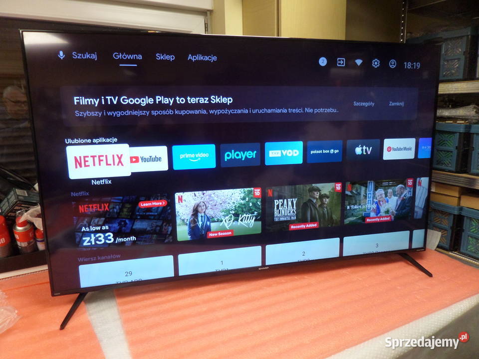 Sharp 70 70FN7EA Android 4K UHDSmart DVBT2 wi Kalisz sprzedam