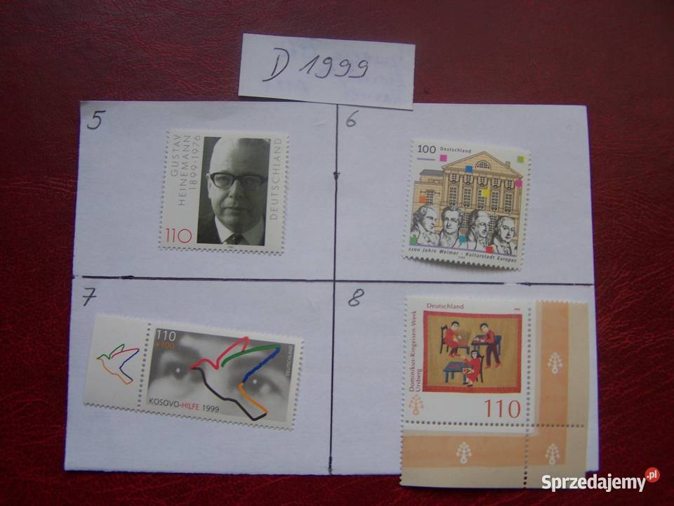 Niemcy 1999 MNH Znaczki z roczników WYBIERAJ Tychy
