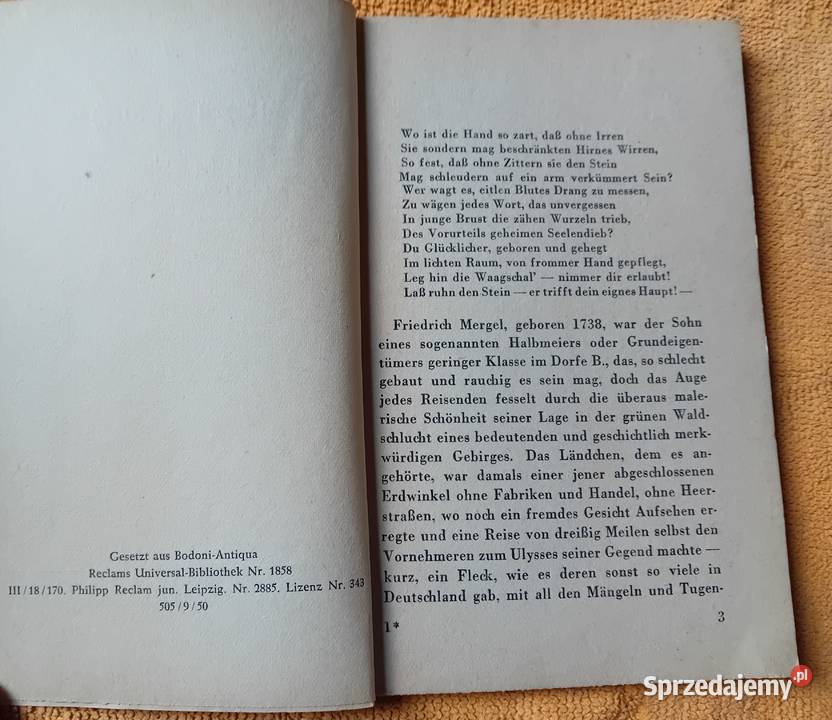 Annette von DrosteHuelshoff Die Judenbuche Ph Antykwariat