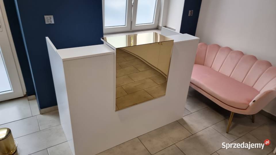 Lada recepcyjna Recepcja Beauty Gold Złota Wrocław sprzedam