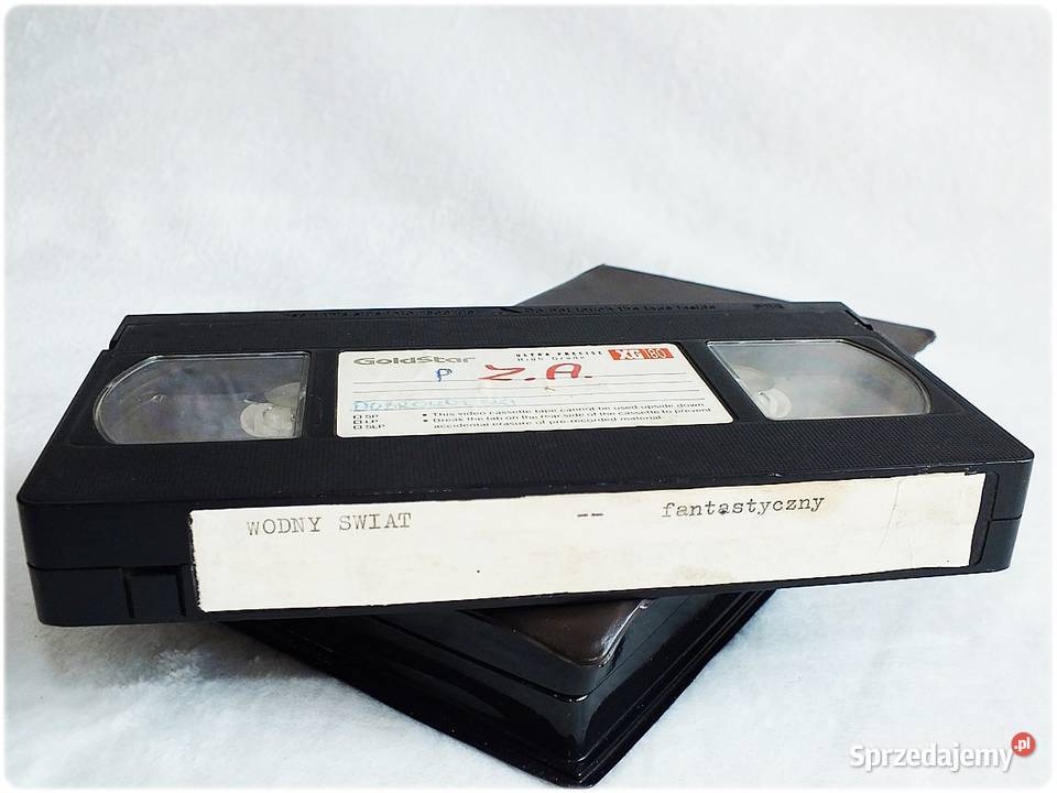 Kaseta VHS GoldStar 180 minut Film Wodny Świat Żary