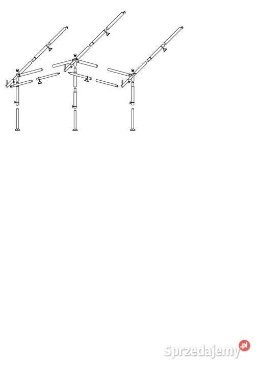 Stelaż zadaszenia stal 25 mm przyczepa śląskie Częstochowa