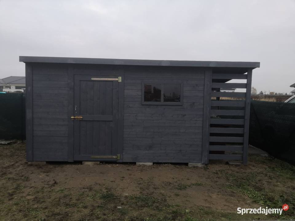 Domek narzędziowy ogrodowy drewutnia wiata garaż Kawnice