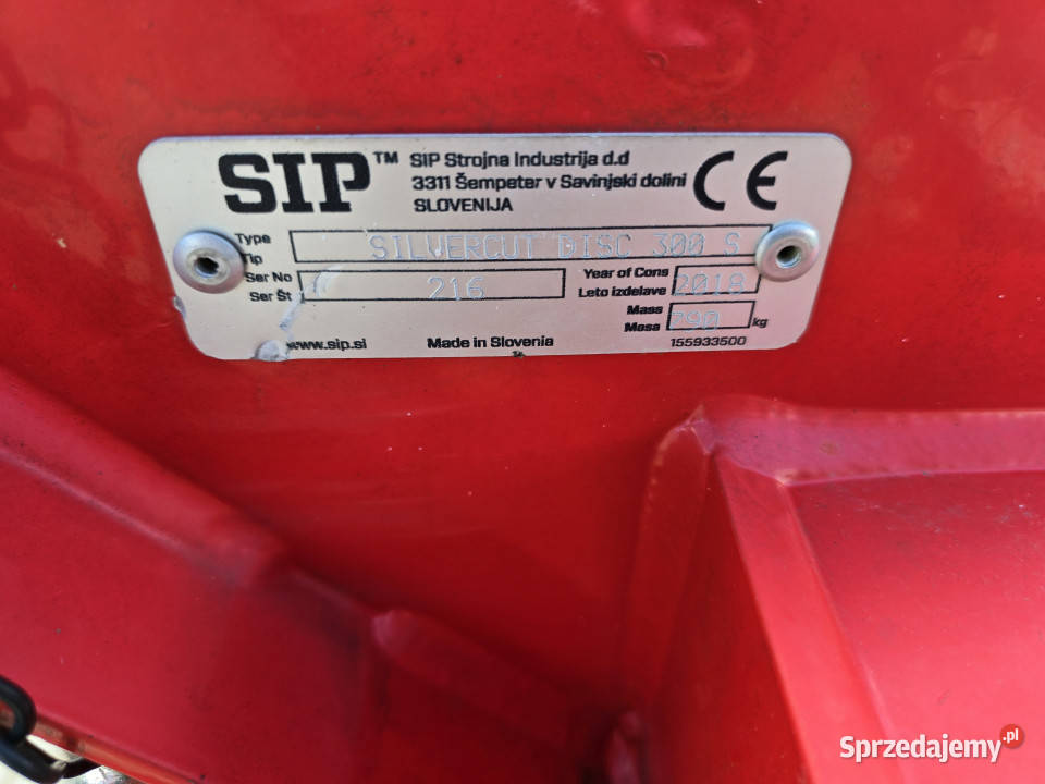Kosiarka dyskowa SIP SILVERCUT DISC 300 S 3m