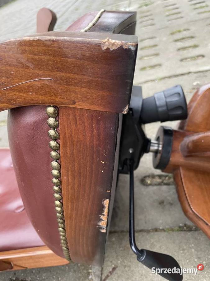 drewniany fotel obrotowy Fotele Pruszcz Gdański sprzedam