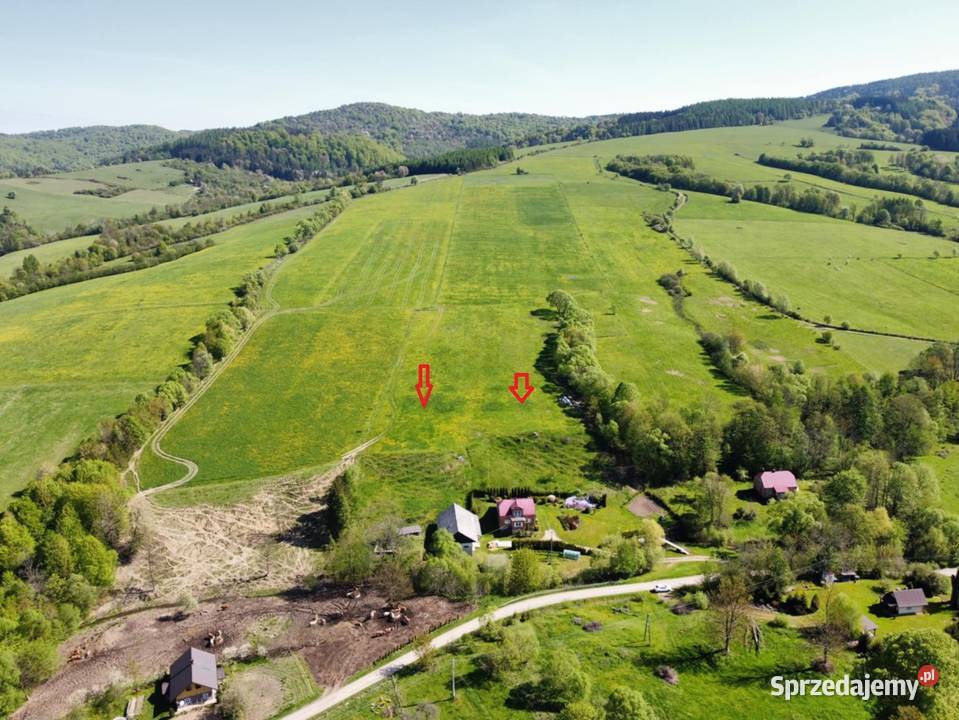 Widokowe działki pod rekreacje strumykiem podkarpackie Myscowa