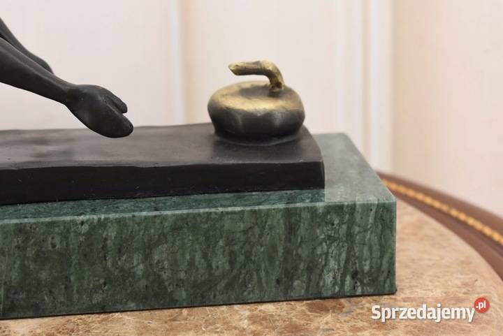Curlingowiec Curling Sport Zimowy Figura z Brązu małopolskie Kraków sprzedam