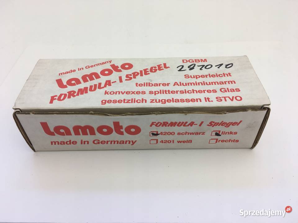 LAMOTO Lusterko motocyklowe tuning M6 czarne L Lusterka Łobżenica