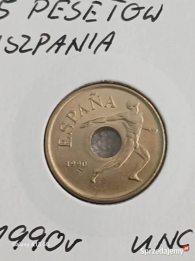 25 Pesetów Hiszpania 1990 rUNC Konin