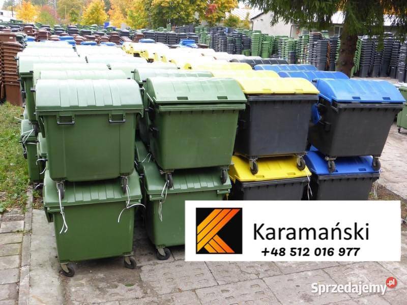 120 L 240 L 1100 L używane pojemniki na odpady