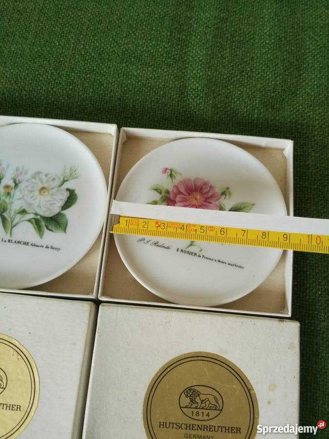 porcelana spodki kwiaty