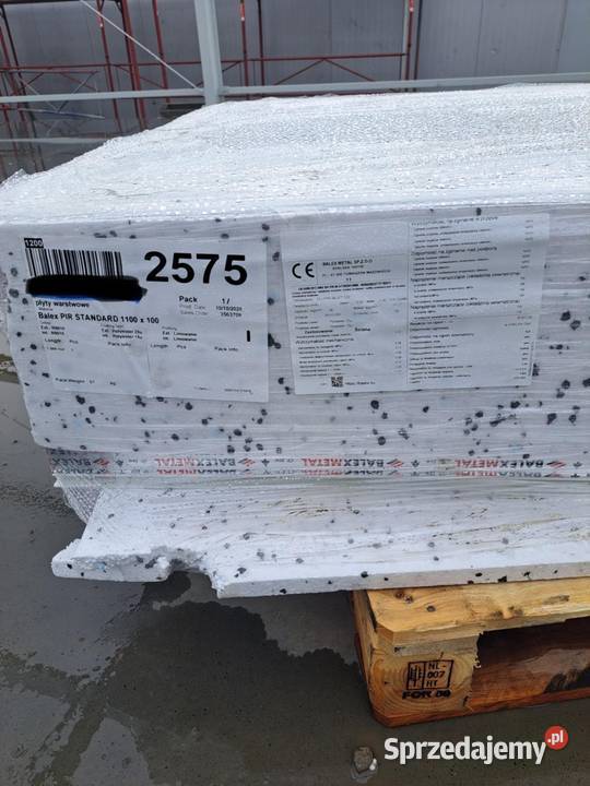 Płyty warstwowe PIR Standard ścienne 1100x100 Jasło