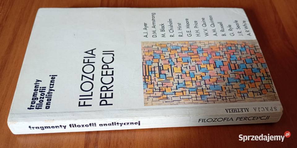Filozofia percepcji wybrał Chwedeńczuk aut Ayer sprzedam