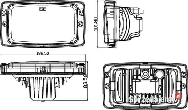 Reflektor przedni LED do Fendt Massey Ferguson Kamionna