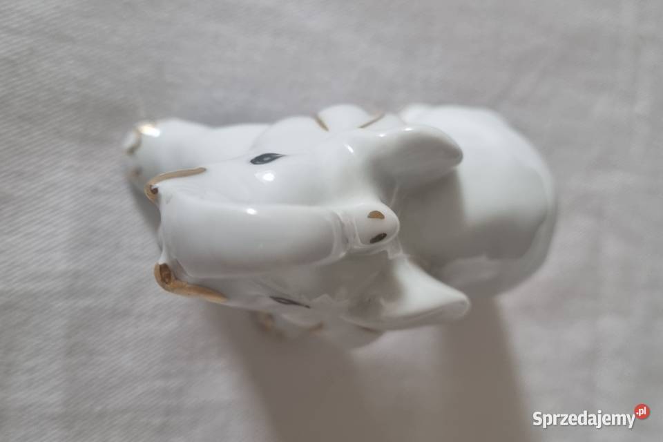 Słońsłonik porcelanowa figurka biały Warszawa