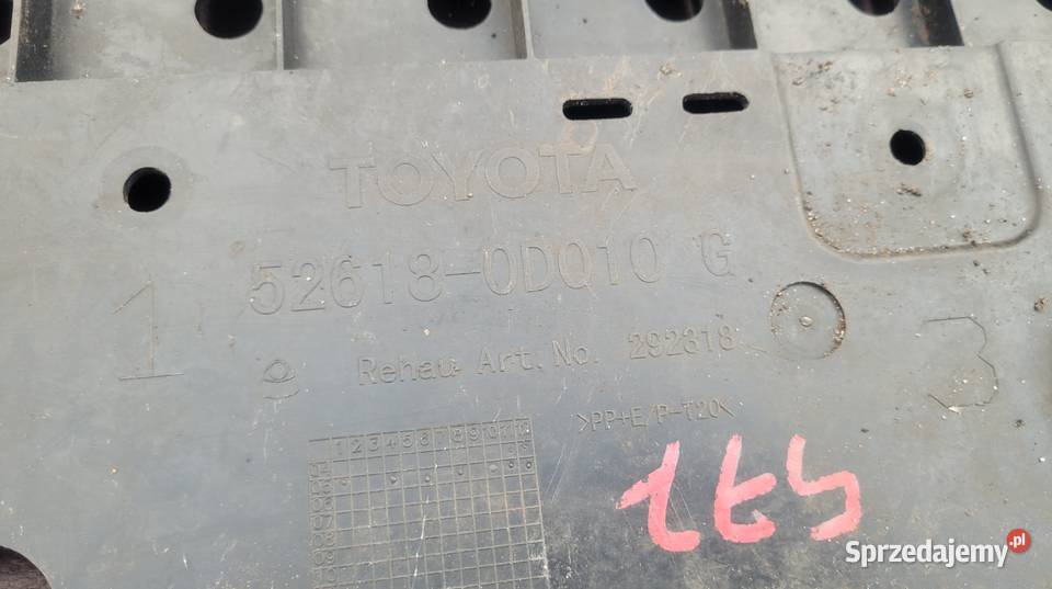 TOYOTA YARIS II 0609 OSŁONA PŁYTA POD ZDERZAK śląskie Ruda Śląska