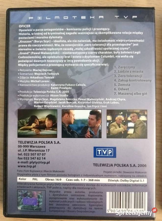 OFICER Polski serial kryminalny BOX 4 DVD sprzedam