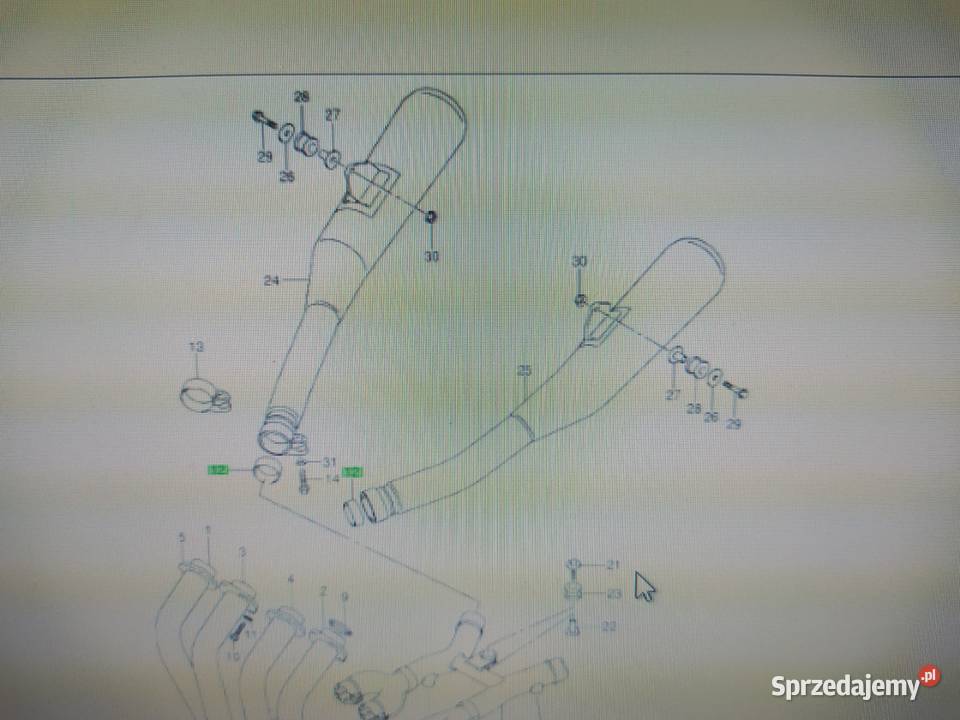 Oryg uszczelka wydechu kolektora Suzuki DL GSX Otwock sprzedam