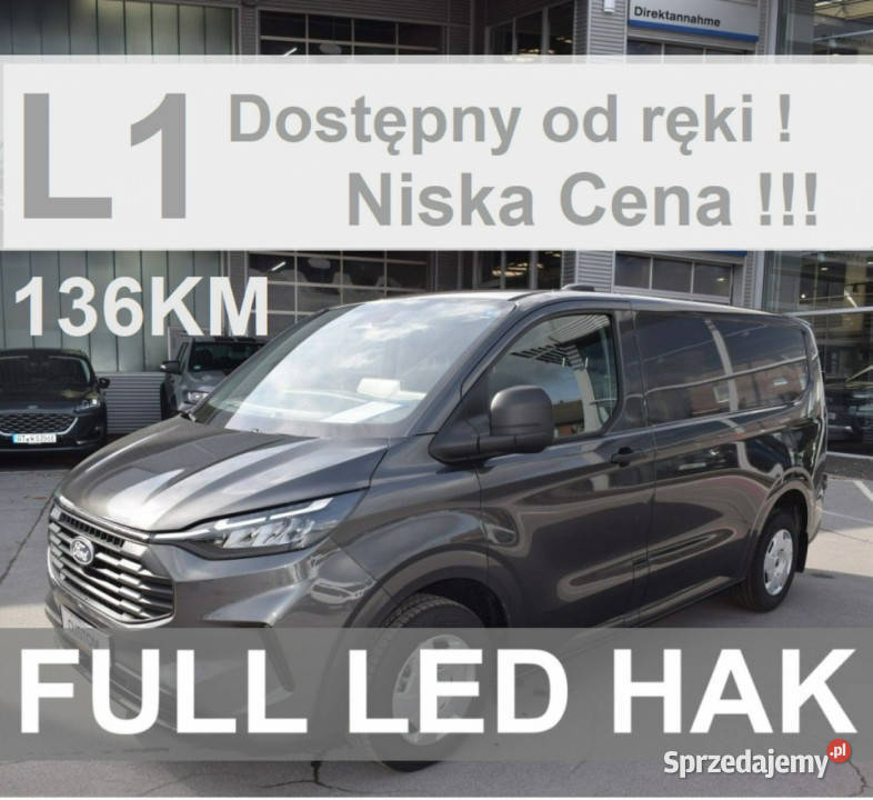 Ford Transit Custom L1 136 Kamera Full Led Duża ESP Szczecinek