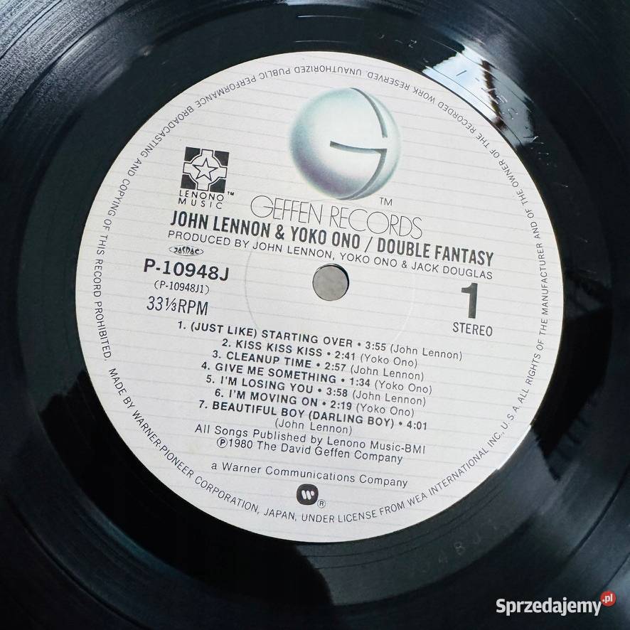 John Lennon Yoko Ono Double Fantasy EXNM Japan Kraków