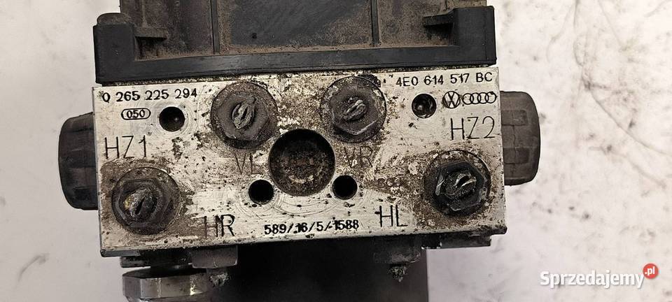 POMPA ABS HAMULCOWA AUDI A8 D3 4E0614517 osobowe Pozostałe Lipno