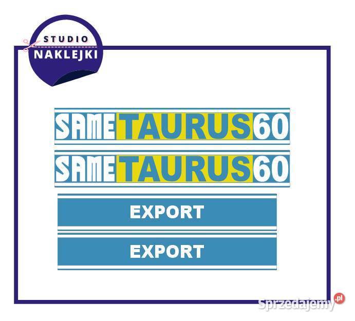 Naklejki ciągnik SAME TAURUS 60 Naklejki Nalepki Pozostałe mazowieckie Pułtusk