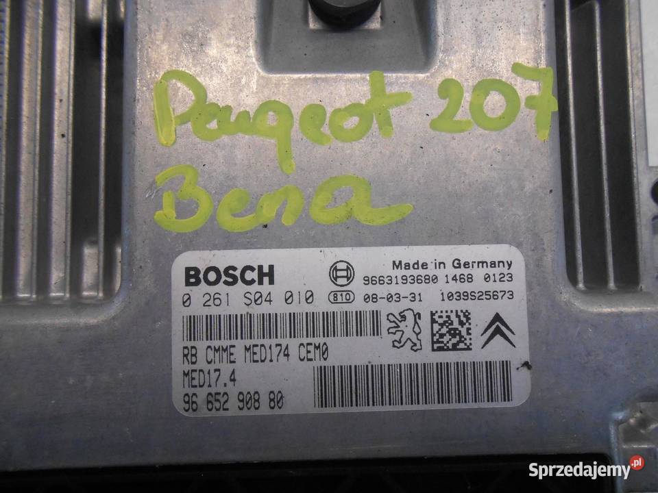 KOMPUTER SILNIKA PEUGEOT 207 9665290880 sprzedam