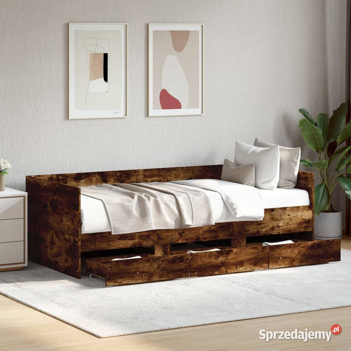 Łóżko dzienne z szufladami bez materaca 90x200 93cm sprzedam