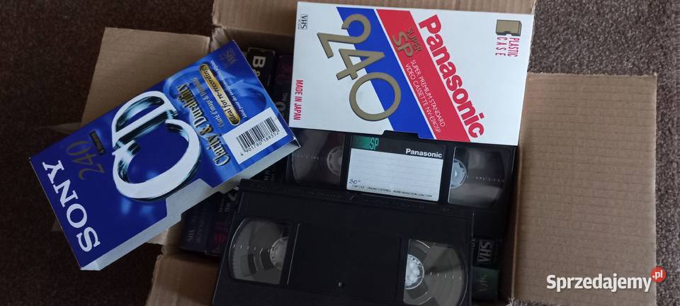 Kasety VHS 10 sztuk z filmami wideo Sony TDK Elbląg