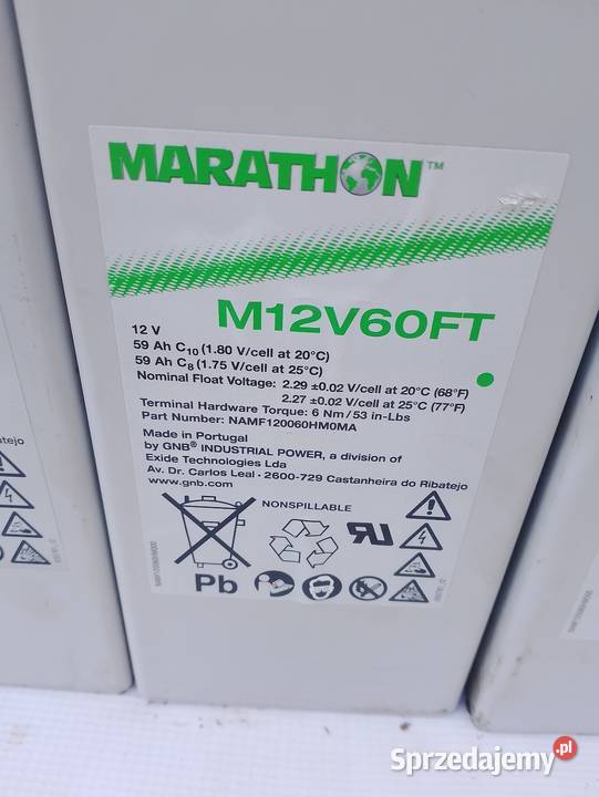 Akumulator Marathon trakcyjny żelowybank mazowieckie Sokołów Podlaski
