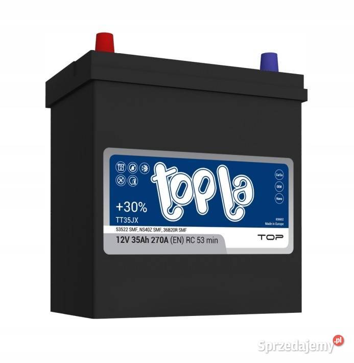 Akumulator Topla Top JIS 12V 35Ah 270A L TT35JX Jelcz-Laskowice
