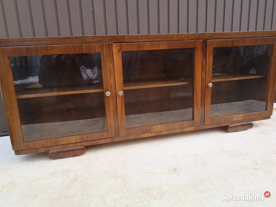 Komoda Szafka RTV ARTDECO Orzech Niska Stara Swarzędz