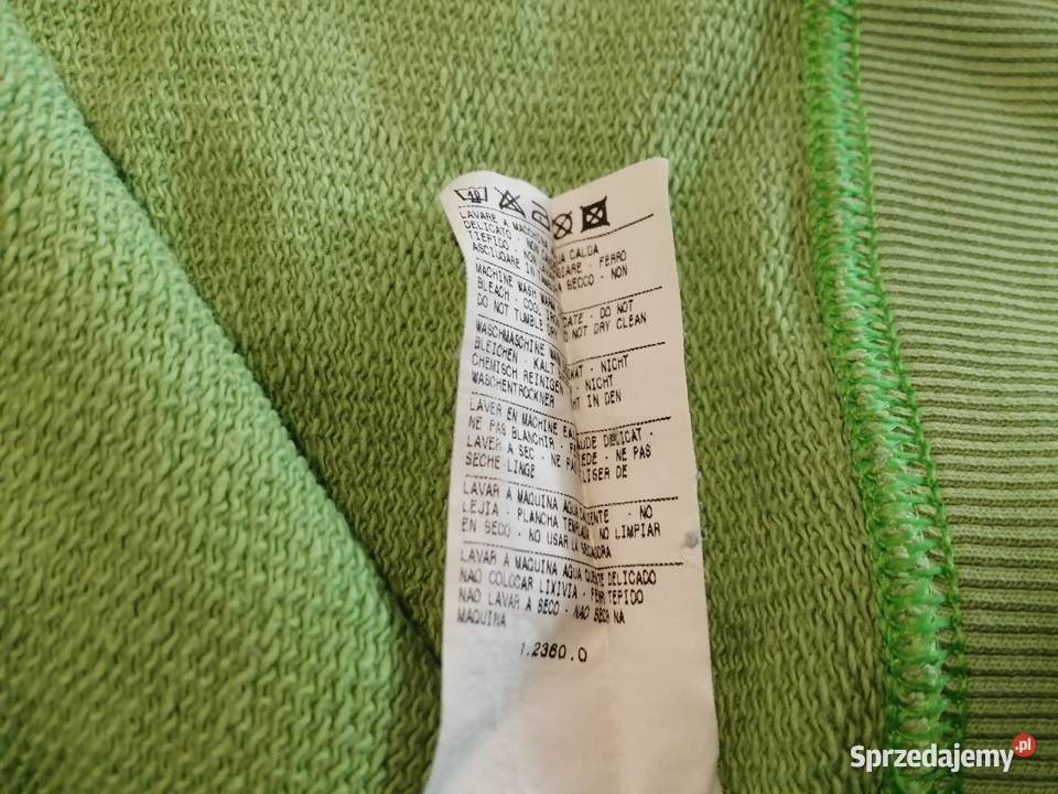 Rozpinany golf bluza długi rękaw zielona 120 Czeladź